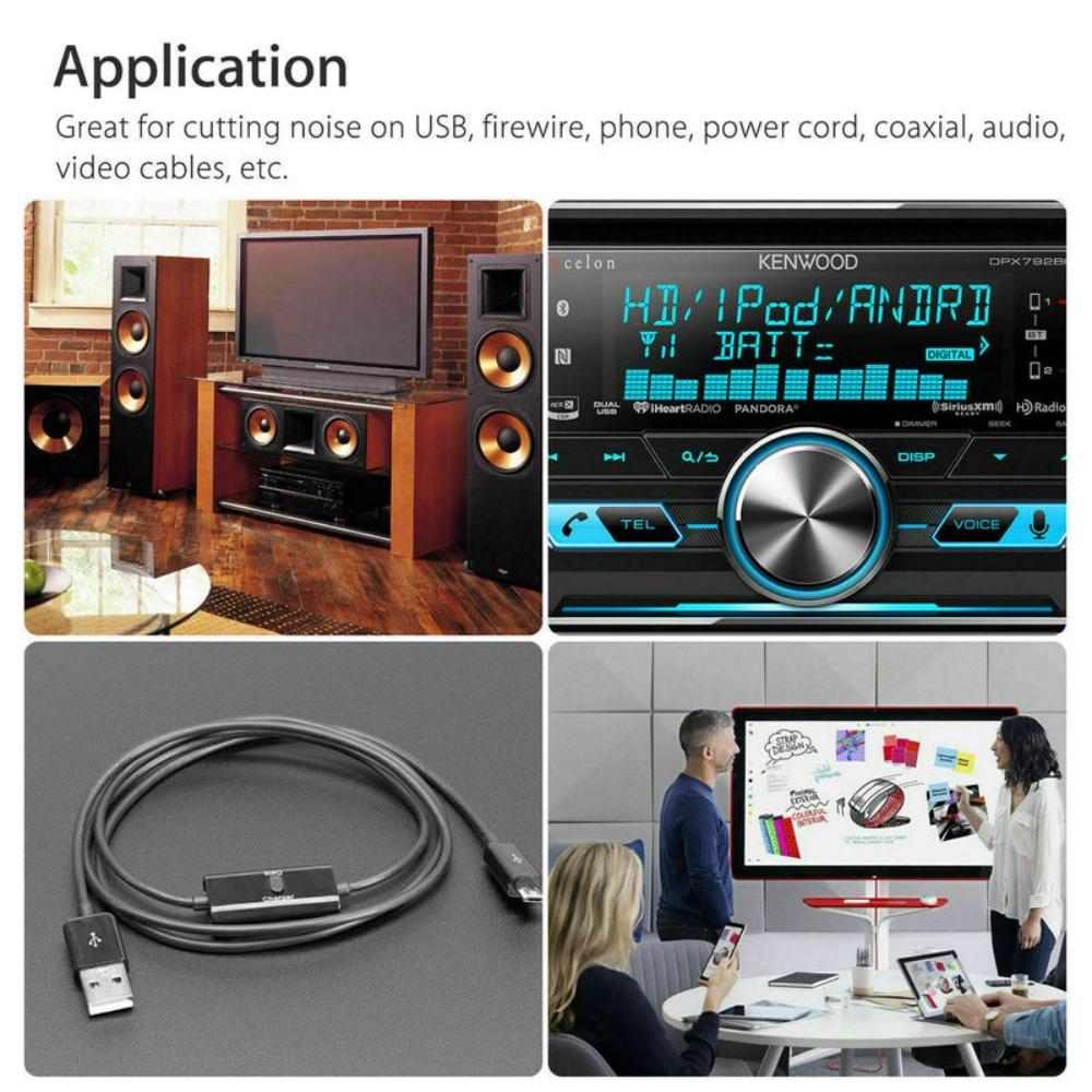 Кольцевой сердечник с защитой от помех, ферритовый шариковый зажим, зажим для фильтра, защелка, кабельный разъем 3,5/5/7/9/13 мм