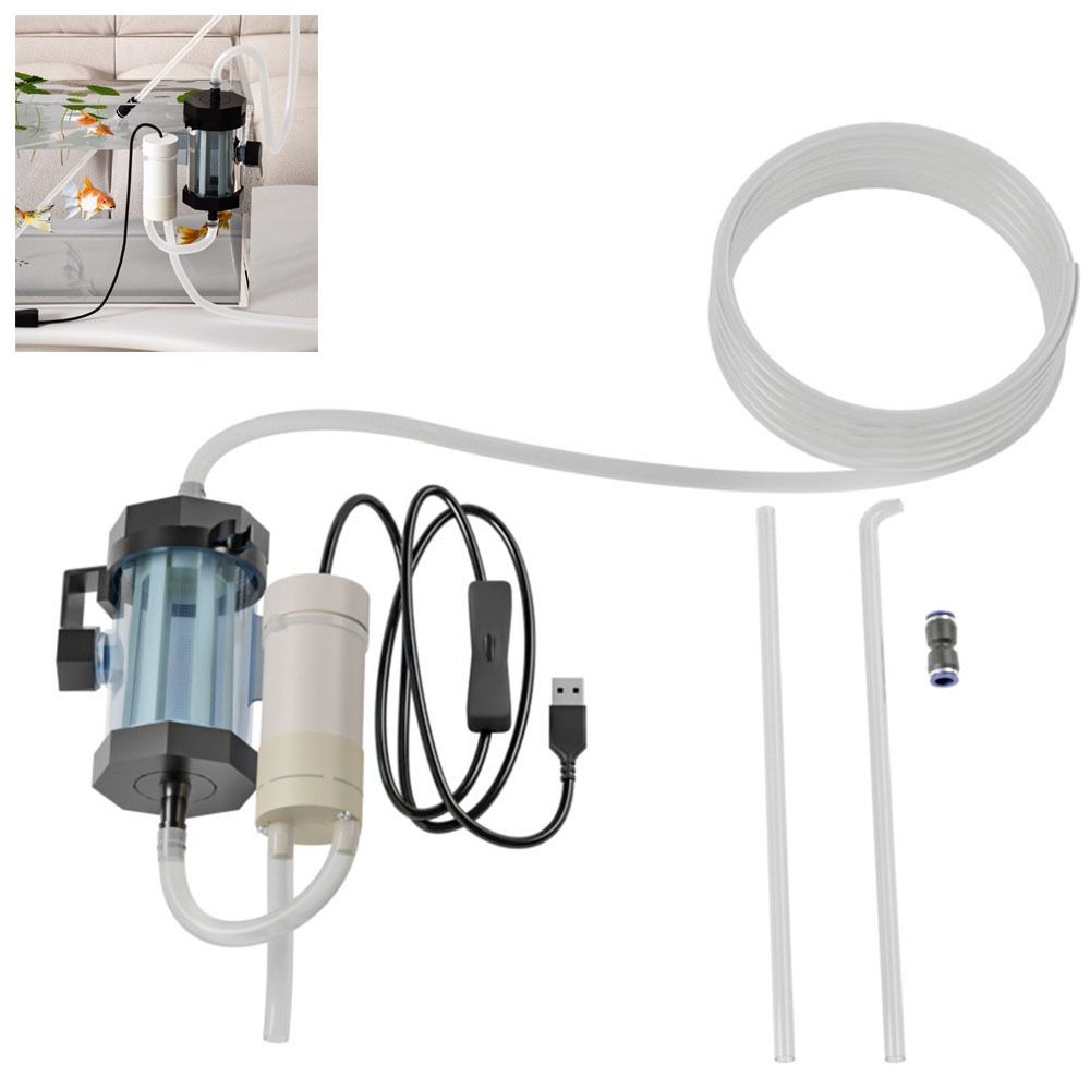 USB Powered Vacuum Gravel Cleaner Low Noise Fish Tank Cleaning Dirt Waste Remover  For Aquarium