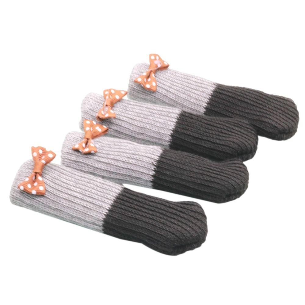 4Pcs New Elastic Furniture Socks Thickened Anti scratch Knitted Socks Wear-resistant Non Slip Furniture Booties Home