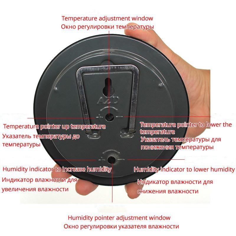 Термометр для сауны, гигрометр, металлический корпус, для ванны, для наружного использования, для использования в помещении и паровой термогигрометр