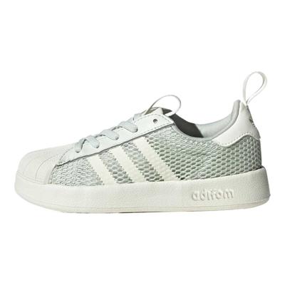 Оригинальные Adifom Superstar Mesh 360 C Простая Модная Эстетика Трендовые Прочные Низкие Детские Кеды для Скейтбординга Кристально Изумрудно-зеленый JR7412