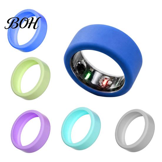 Comfortable Smart Ring Protector Silicone Case for Oura 5, Protector, Soft Anti-Scratch Cover Cover, Protective Shield, Sleeve Sizes 6-13