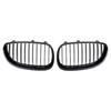Front Bumper Chrome Diamonds Style Hood Grilles For BMW 5-Series E60 E61 M5 325i 2004-2009 Single Line Style Slat Grilles