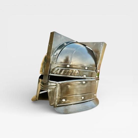Medieval Dwarf Warrior Helmet, Steel Armor for LARP, Cosplay  Display