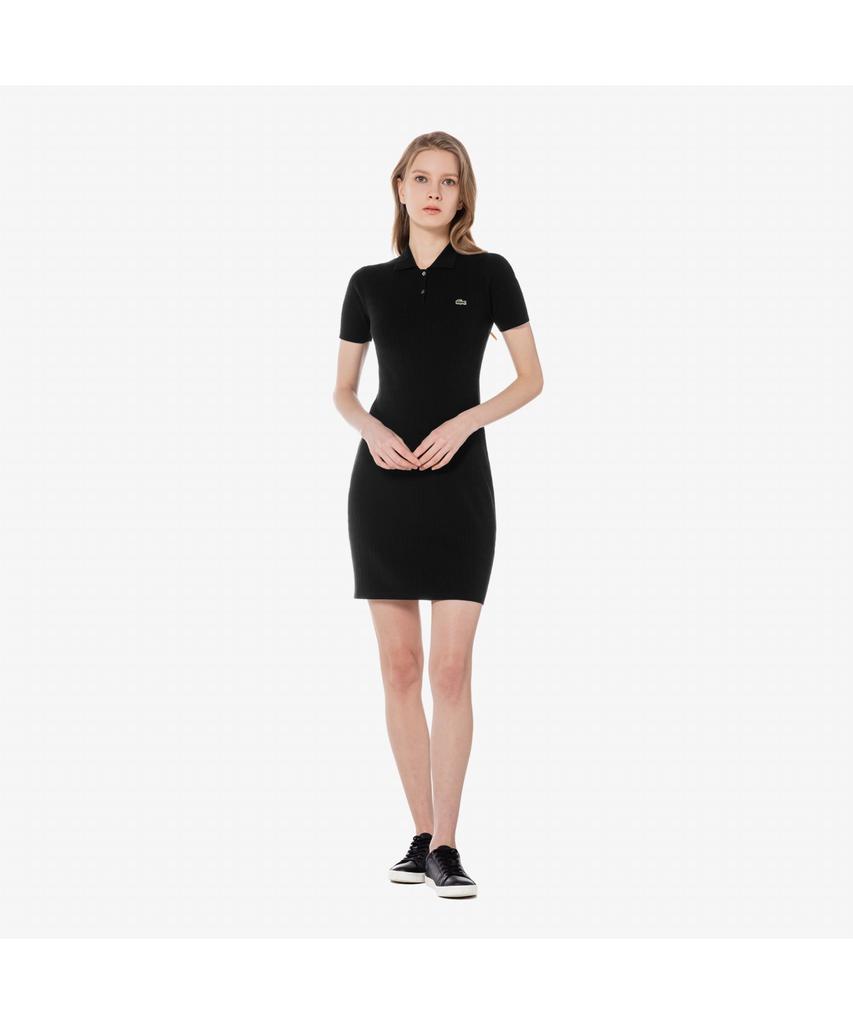 Lacoste Women'S Cable Short Sleeve Sweater Dress Ef382E-55G 031
