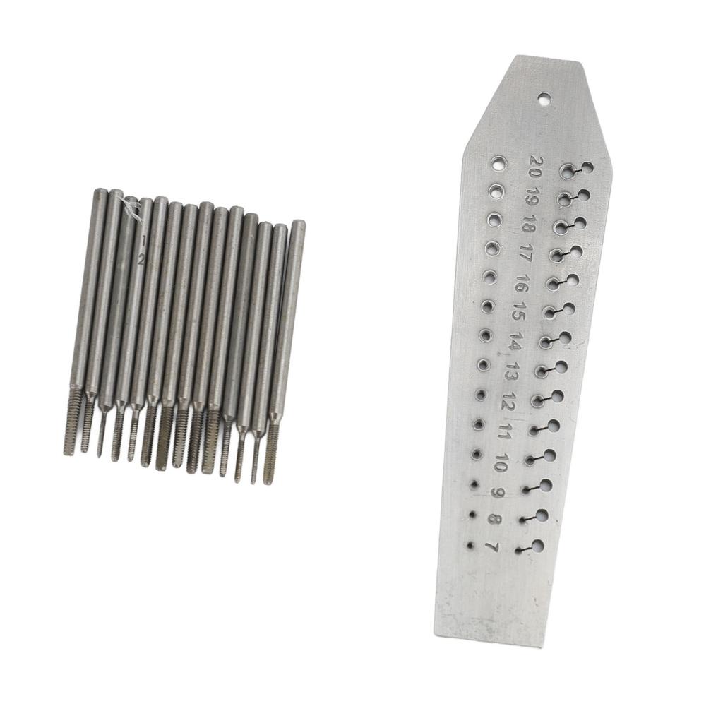 Ювелиры Часовщики Метчик и Плашка 28 Отверстий 14 Разных Размеров Нержавеющая Сталь Часы Мини Микро Ремонтный Инструмент