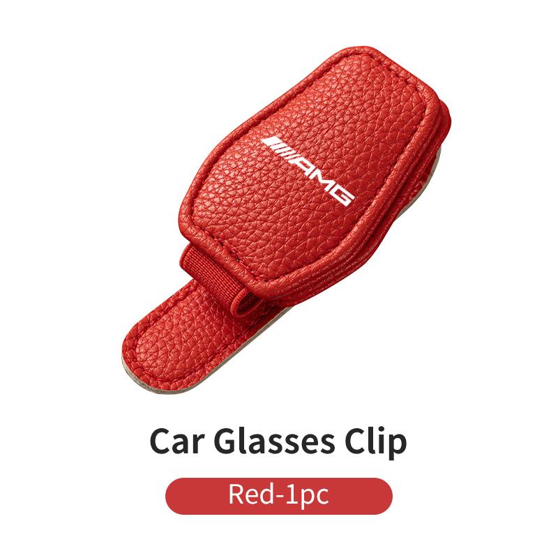 BTY4 Car Eyeglass Holder Glasses Hanger Storage Clip Interior Organize For Mercedes Benz AMG W204 W205 W203 W211 W201 W210 W108 W124