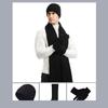 Thickened Beanies Scarf Gloves Set Fleece-lined Touchscreen Gloves 3 In 1 Set  for Women & Men