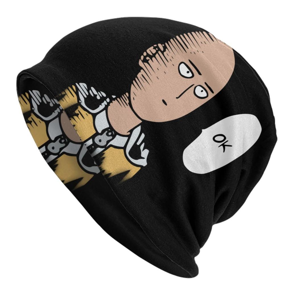 One Punch Man Сайтама Спортивный Капот Шапки Хип-Хоп Вязаная Шапка Для Женщин Унисекс Осень Зима Теплая Япония Аниме Манга Черепа Шапочки Шапки Шапки