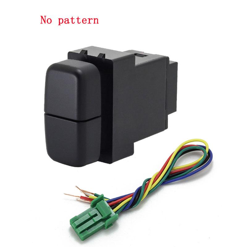 1pc Dual Key Switch Dual Switch Fog Light Recorder Radar Power Supply Daytime Running Light Switch Button for Mitsubishi