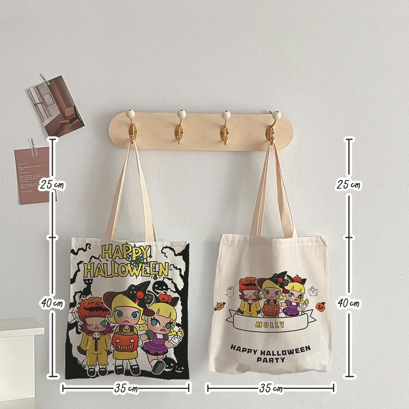 2025 Women's Large Cartoon Canvas Tote Bag - Versatile, Stylish Shopping & Shoulder Bag