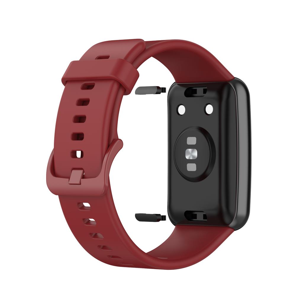 Silicone Solid Color Watch Strap for Huawei Watch Fit Special Edition B39/(TIA-B09/TIA-B19)
