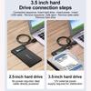 Адаптер-конвертер жесткого диска USB 3.0 - SATA IDE, кабель для 3,5-дюймового 2,5-дюймового HDD/SSD SATA III, адаптер жесткого диска для ноутбука