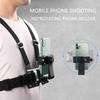 Chest Strap Mount Belt for Iphone 14 Holder Chest Strap for GoPro Hero Action Camera Accessories Rotate Climbing Phone Stand