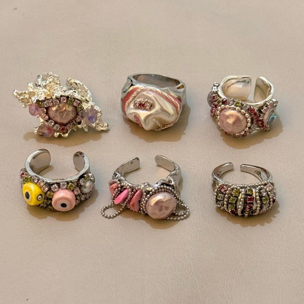 Exaggerate Women's Split Ring Metal Conch Opening Ring Adjustable   Girl