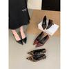 2025 Spring and Autumn New Fashion Versatile Stiletto High Heels Single Shoes Women's Shoes Suede French Pointed