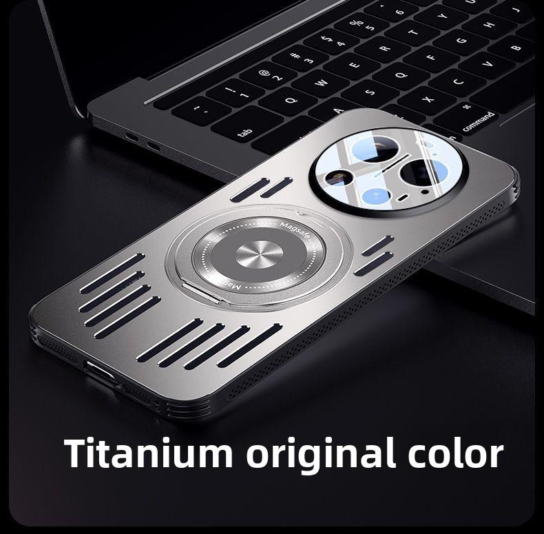 Для Xiaomi Mi 17 Ultra Чехол Жесткий Металлический с рассеиванием тепла Магнитное Кольцо-подставка Защитная задняя крышка Для Xiaomi Mi 17 15 14ultra Корпус