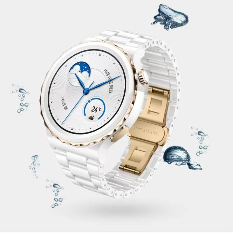 Керамический ремешок 22 мм 20 мм для Huawei Watch GT3 Pro 46 мм/43 мм Металлический браслет Наручный ремешок для Samsung Watch 5/4/3 Amazfit GTR/Stratos