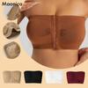 Women's Front Buckle Invisible Bra European Large Size Push Up Underwear Summer Tube Top Wrap Chest L-6XL