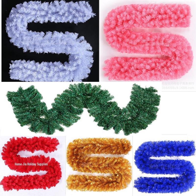 Рисовая светло-зеленая рождественская гирлянда для украшения елки или окна