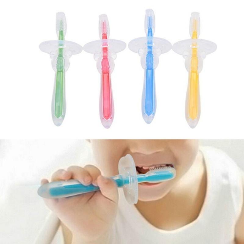Baby Teether Training Teeth Soft Toothbrush Brush Safe Bendable