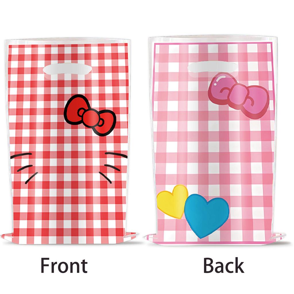 Customized Pink Kt Cat Theme Party Supplies Kt Cat Party Gift Bag Candy Bag Tote Bag