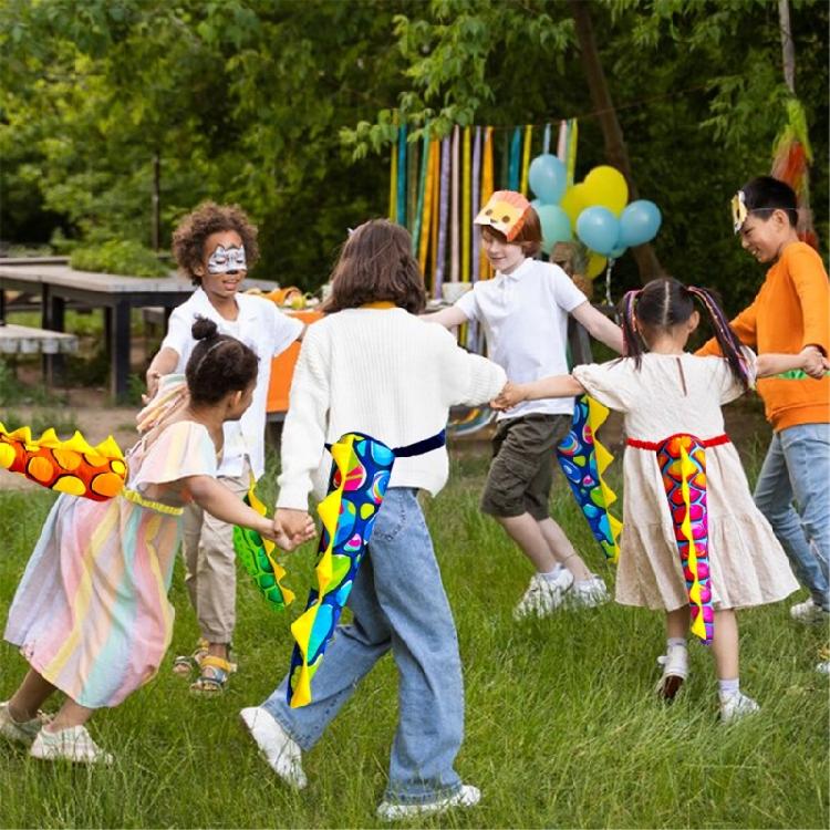 Хвост динозавра Костюм динозавра Аксессуары Регулируемая длина Хэллоуин Костюм Хвост для мальчика девочки День рождения