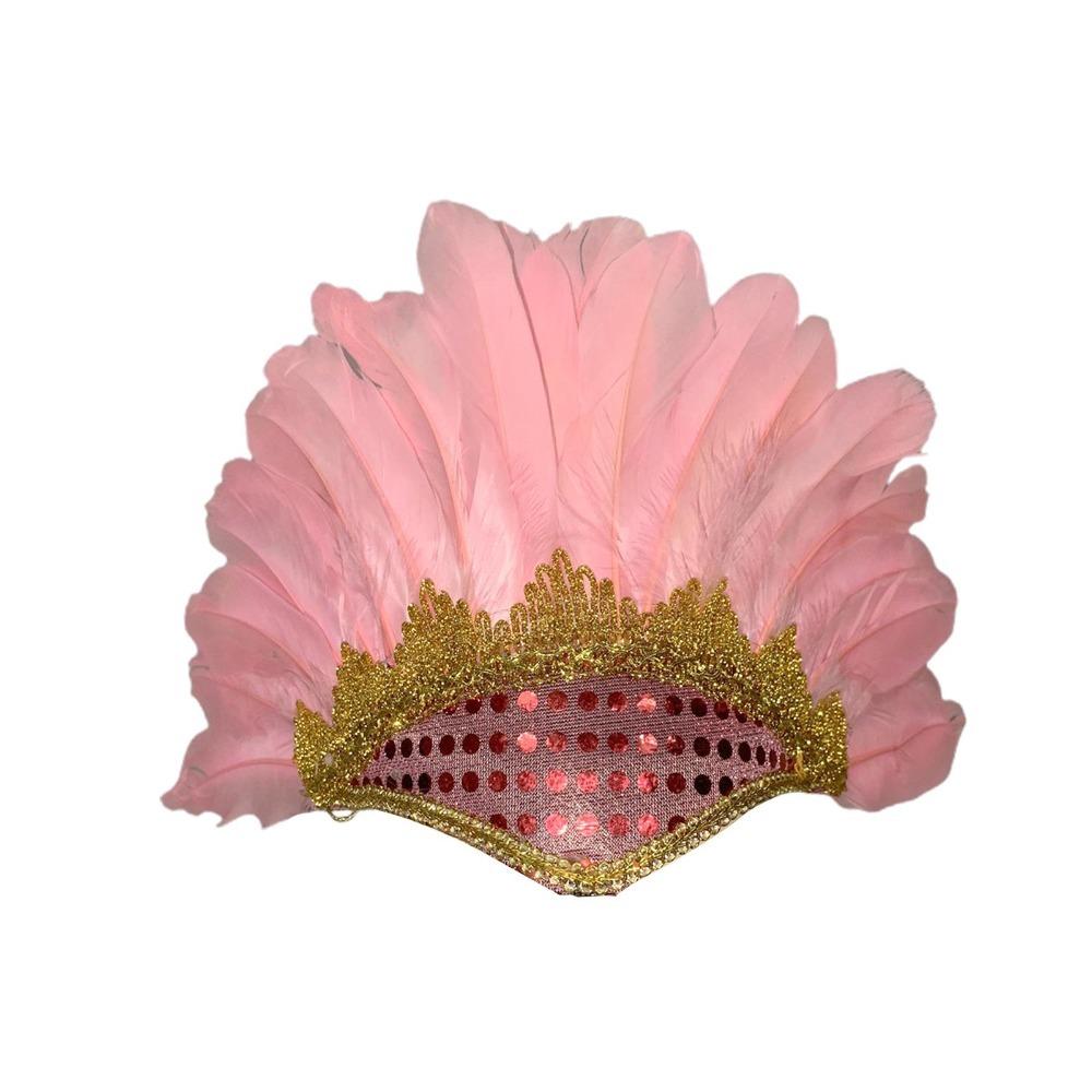 Headdress Carnival Costume Colored Headwear Fancy Dress Party Headpiece Headwear Feather Headdress