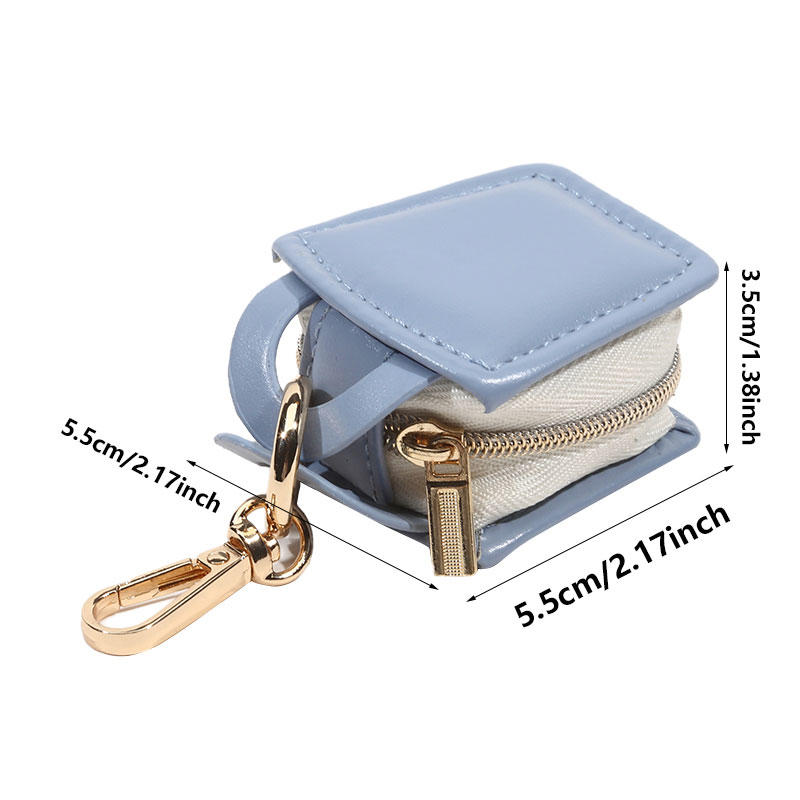 Портативная мини-шкатулка для украшений из ПУ Минималистичные подарки Чехол для хранения украшений Брелок Дорожная сумка Сумка для подвесок Аксессуары