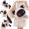 Высококачественные куклы Кошки Кукла Лежачая поза Супермягкие игрушки Очаровательный мультяшный декор Успокаивающие для детей Подарки на день рождения Хэллоуин
