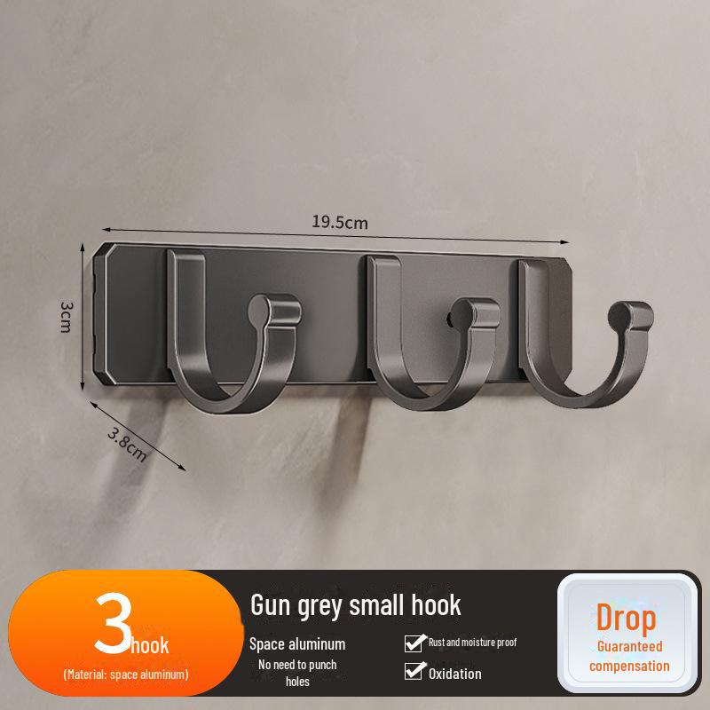 Крепкий настенный крючок для кухни и ванной комнаты - настенная и дверная вешалка без проколов для одежды