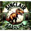 Металлическое настенное искусство SINCLAIR DINO Бензиновый Ретро Знак для Гаража