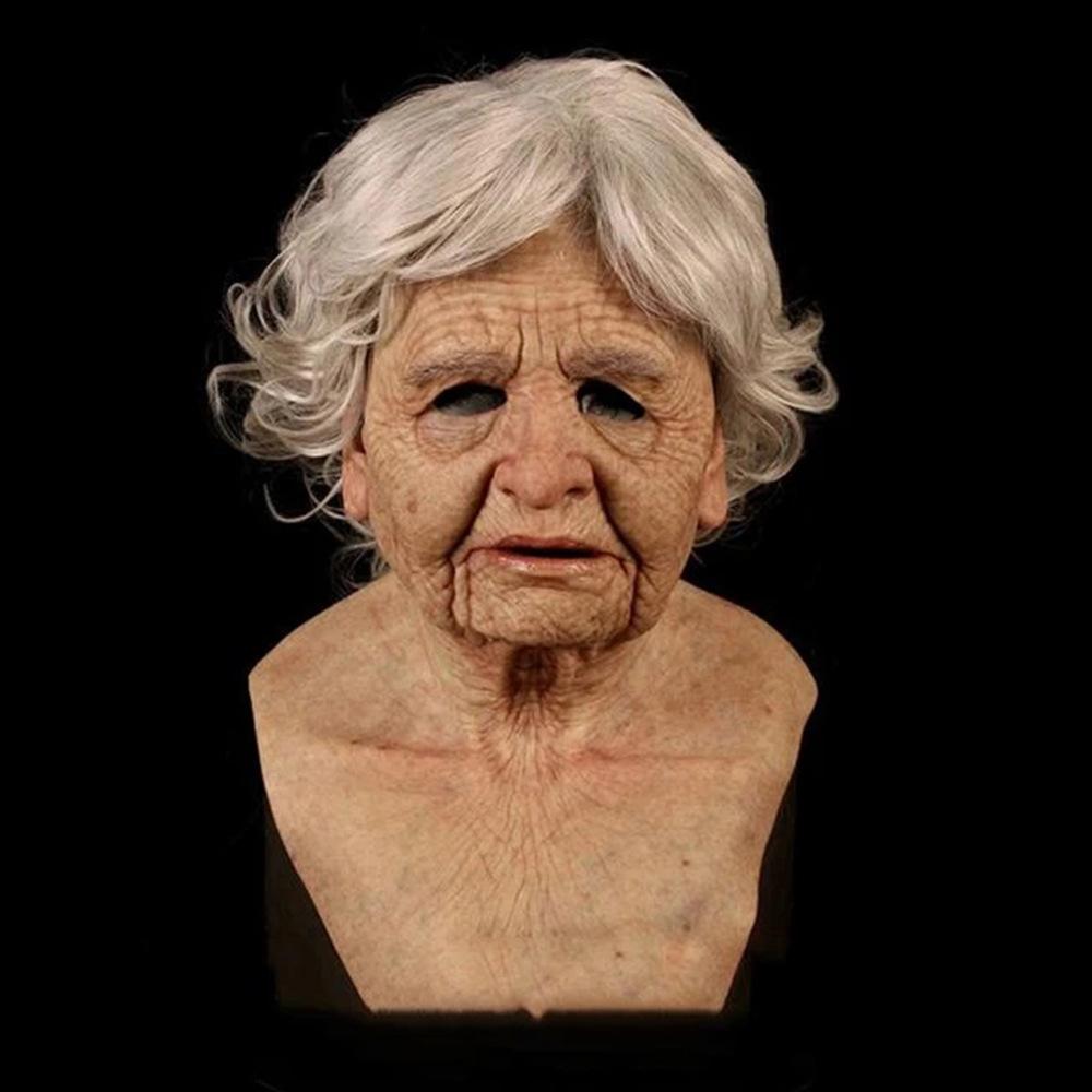 New Halloween product: Old man mask, old man and old woman headgear for holiday costumes Cos Funny props