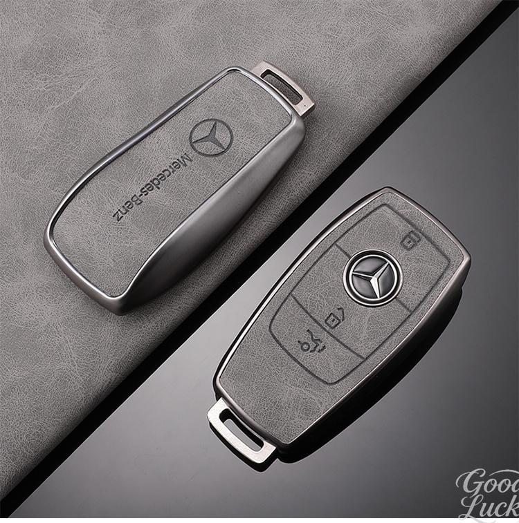 FA02Zinc Alloy Car Smart Key Case Cover For Mercedes Benz A C E S G Class GLC CLE CLA GLB GLS W177 Protection Shell Holder Accessory CSIA1