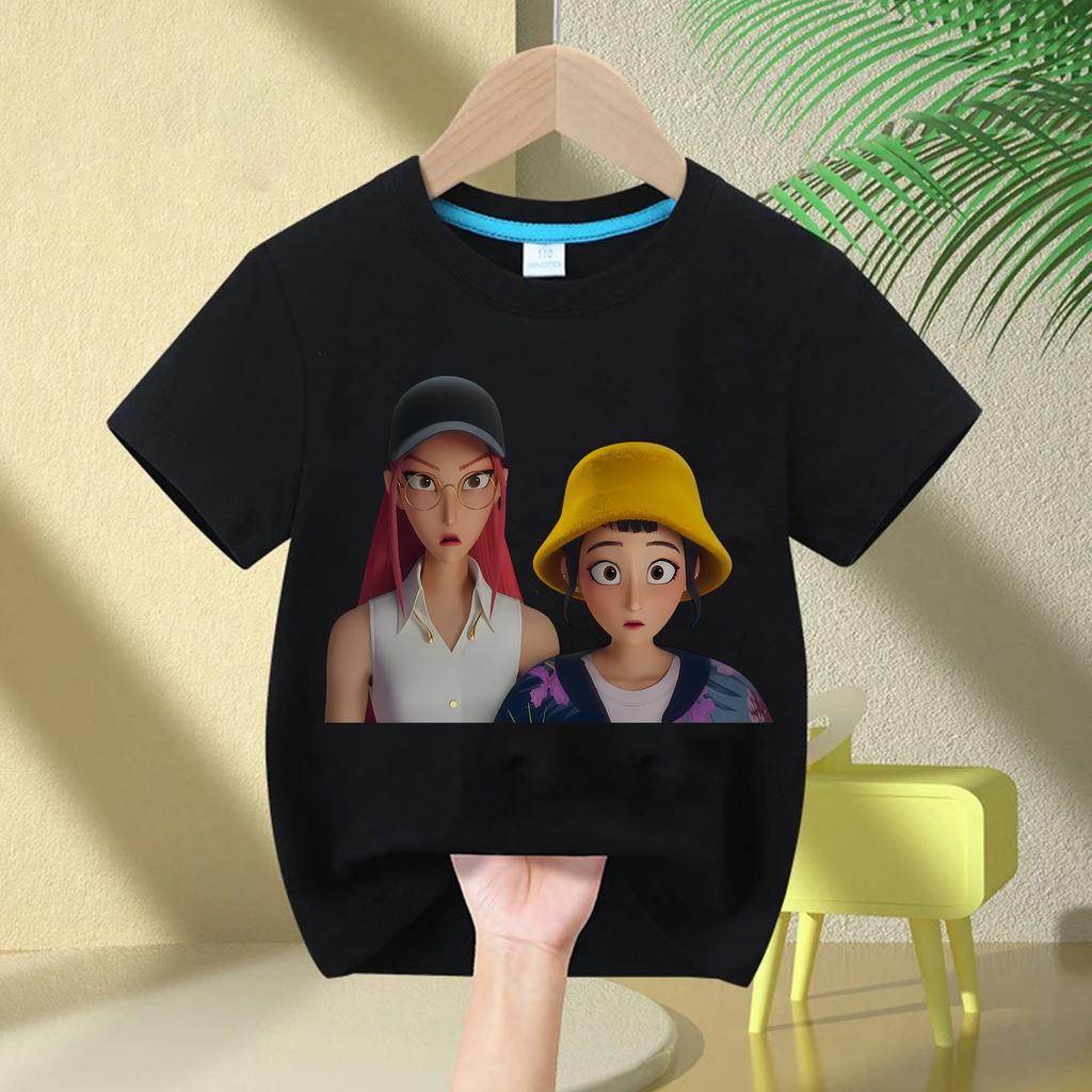 Kids T-shirts Children's Kpop Witch Hunt Short Sleeved Printed T-shirt