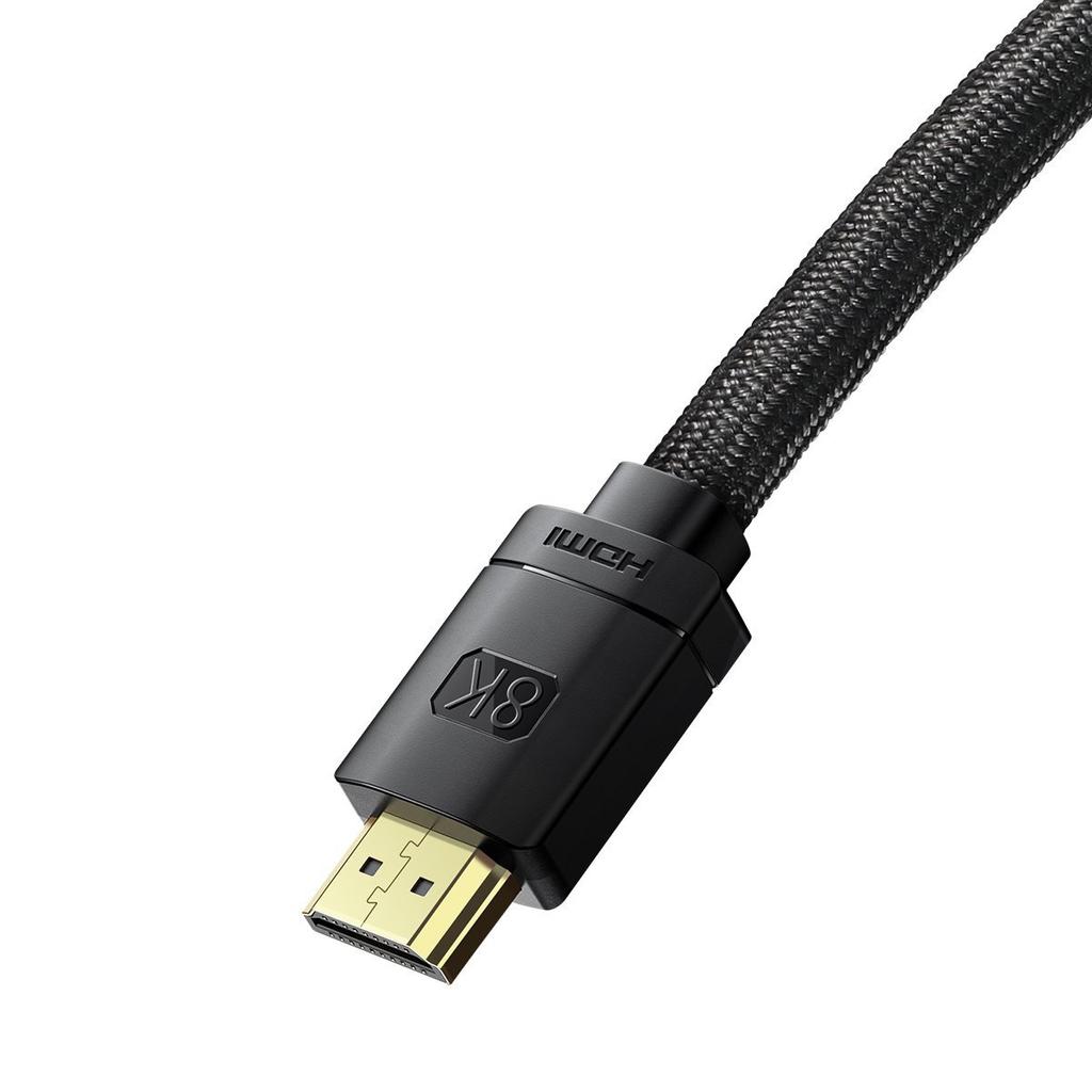 Baseus High Definition Series HDMI 2.1, 8K 60Hz, 3D, HDR, 48Gbps, 2m (czarny)