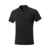 Simple Solid Color Comfortable Breathable Versatile Casual Short Sleeve Polo Shirt Men Tops Black APLV047-1