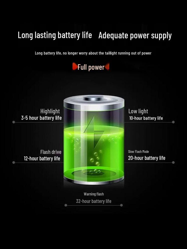 Задний фонарь для горного велосипеда - Светодиодный задний фонарь безопасности для ночной езды с эффектом падающей звезды