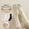 Female Winter Thickened with Warm Wool Ring Towel Bottom Floor Tube Socks