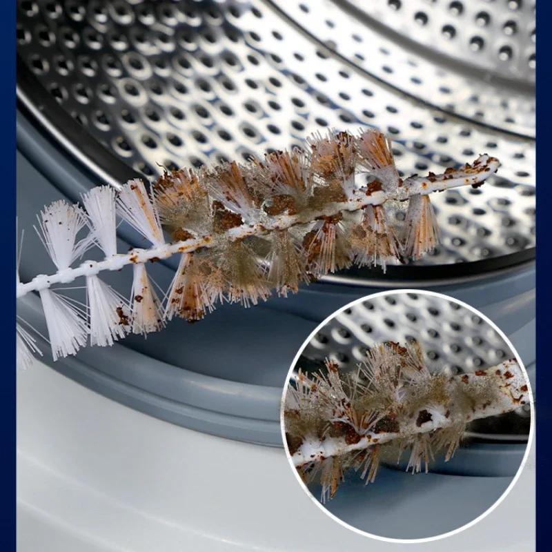 Щетка для чистки барабанной стиральной машины Универсальная щетка для чистки радиаторной сушилки Внутренний барабан Щетка с длинной ручкой Инструмент для мытья