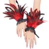 Ethnic Hand Cuffs Vintage 1920s Flapper Women Arm Covers Cosplay Costume Accessory Feathered Arm Sleeves Party Supply
