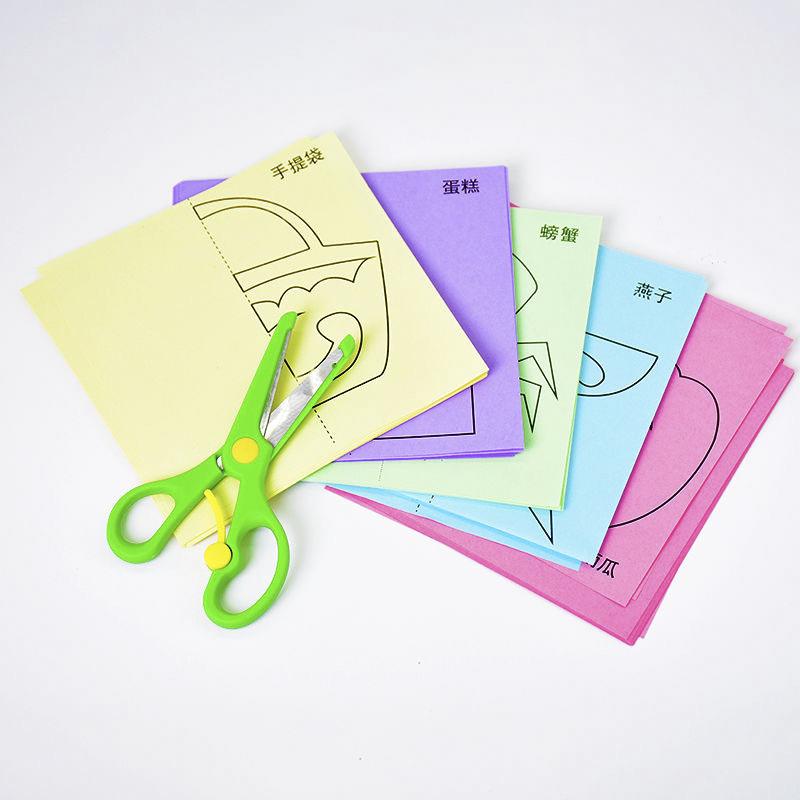 96 шт. Детские мультяшные DIY красочные игрушки для вырезания и складывания из бумаги, детское рукоделие, животные, поделки из бумаги, обучающие игрушки