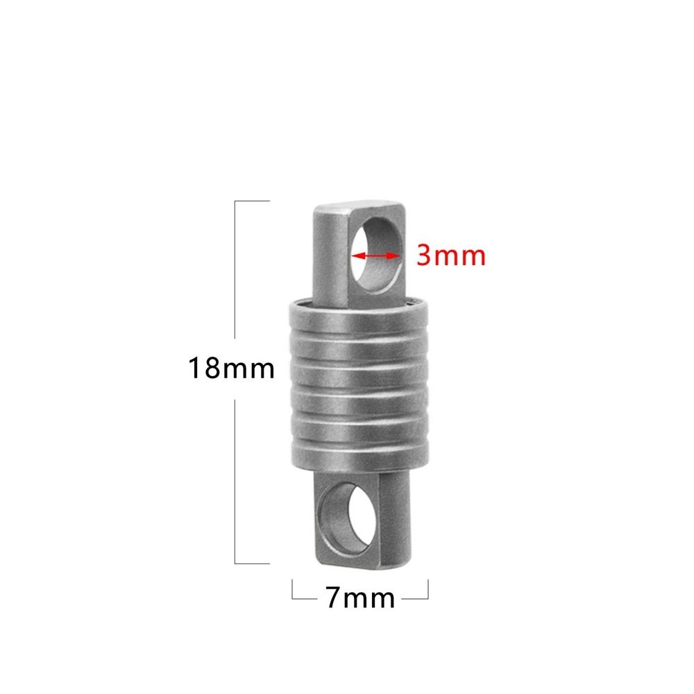 360° Rotatable Titanium Alloy Keychain Portable Keyring New Car Key Ring Outdoor Small Tool