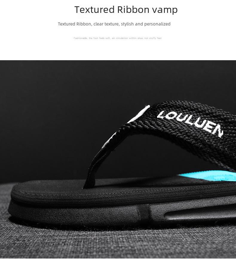 Мужские нескользящие летние пляжные шлепанцы и сандалии Luluan