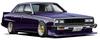 Fujimi Model 1/24 Inch-Up Series No. 170 Skyline Japan 4-Door Sedan 2000 GT-E/L C210 Early Model Plastic Model Kit ID170