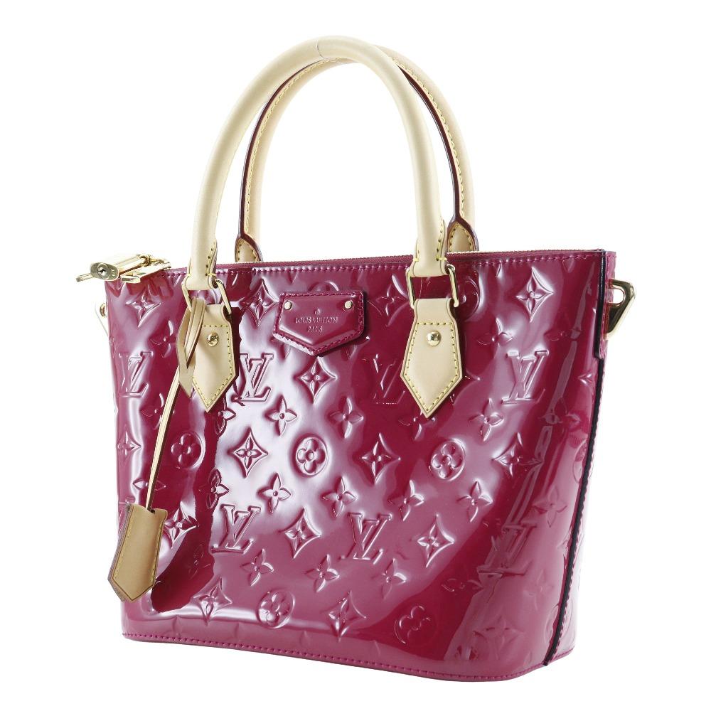 LOUIS VUITTON Montebello PM Handbag M90166 2WAYShoulder Rose Andian pink Monogram Vernis Women Used