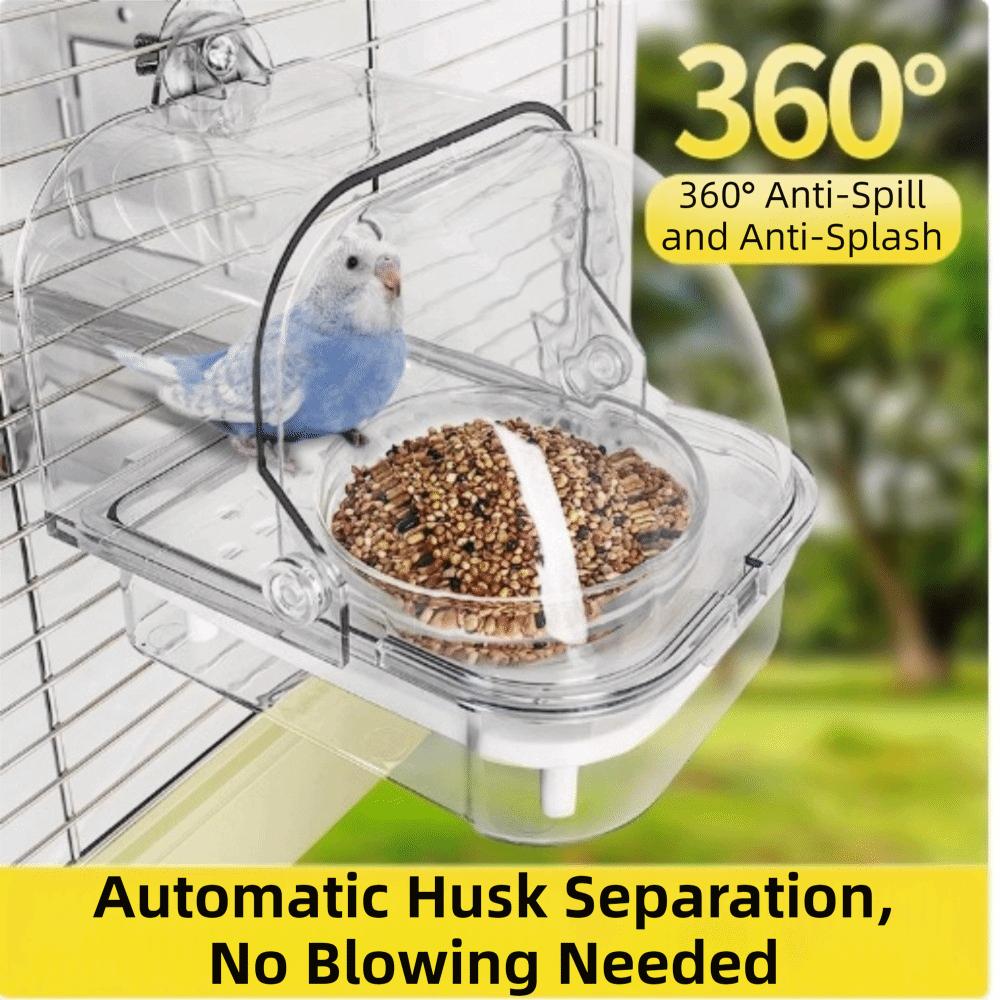 Detachable Bird Bath Cage Splash Proof Parrot Shower Box Parrot Bathing Pool Small Medium Birds
