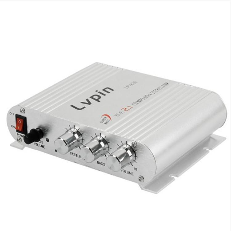 LVpin LP-838: 2.1-канальный 12В автомобильный Hi-Fi аудиоусилитель
