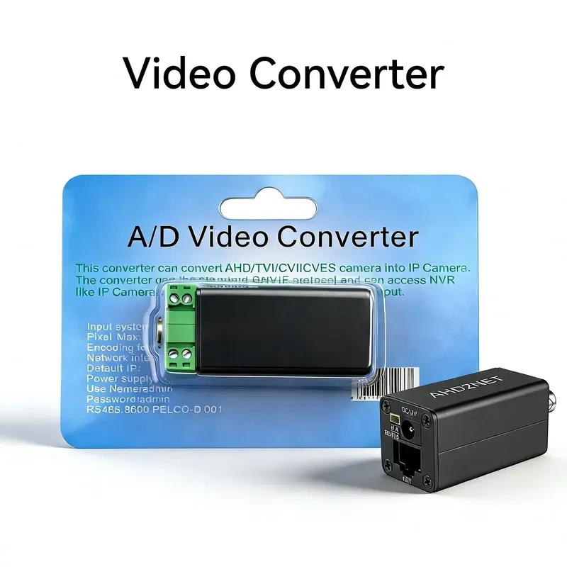 Securexpert Analog to IP Converter AHD TVI CVI CVBS 1080P ONVIF RTSP RJ45 POE Video Encoder for CCTV NVR Surveillance System