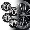 4pcs/set Upgrade Your Ride with 3D Tiger Panther Lion Head Car Wheel Center Hub Cap Emblem Stickers Cover - 2.2 Inch